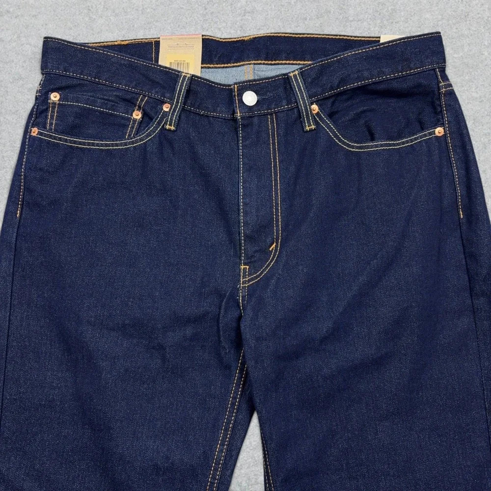 Levi's 514 Jeans Mens 36x30 Indigo Blue Denim Straight Fit Stretch Modern